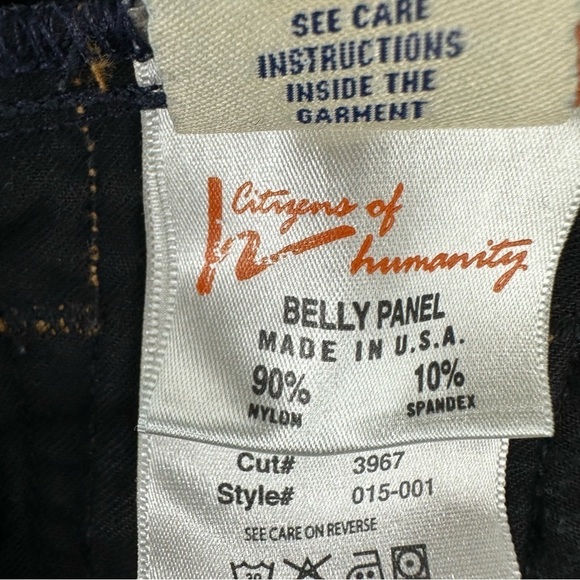 Citizens of Humanity size 32 x 27 Short Maternity Boot Cut Jeans - Picture 11 of 13